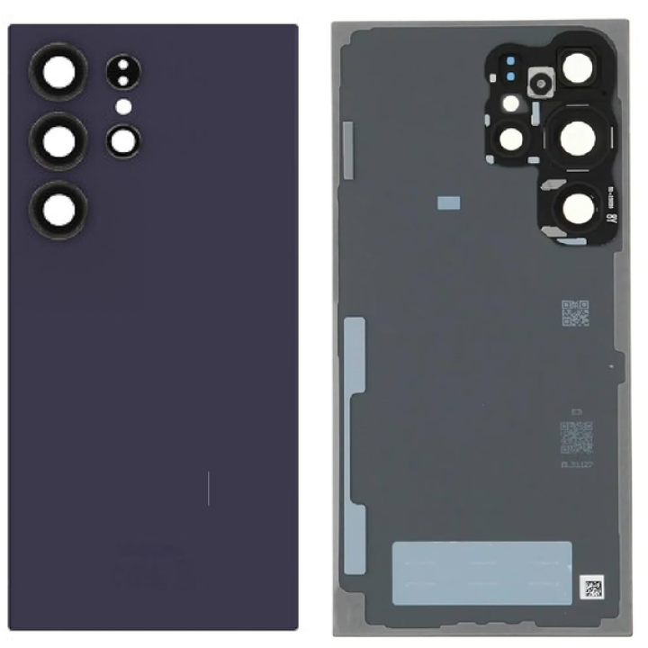 SPAREWARE® Battery Cover Back Door Body Panel For Samsung Galaxy S24 Ultra -Purple