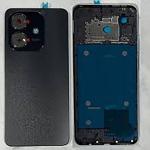 SPAREWARE® Back Panel Back Door Panel Body Cover For Oppo A3X 4G-Black (MIDDLE RING BACK SIDE BUTTON CAMERA LENS OR LOGO)