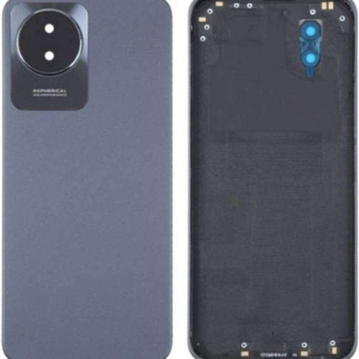 SPAREWARE® Back Door Panel Body Back Panel For Vivo Y02 -Black (CAMERA LENS OR WITH ALL LOGO)