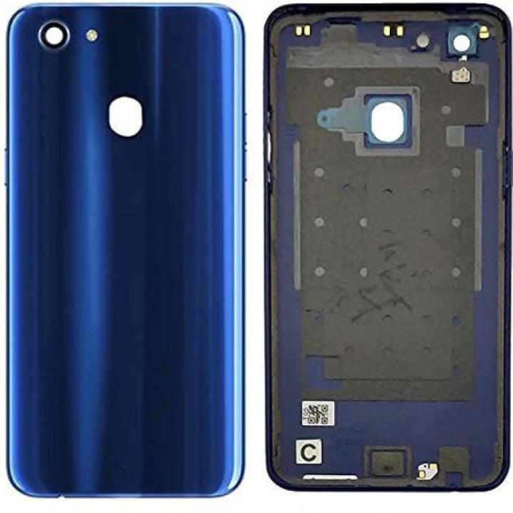 SPAREWARE® Back Panel Back Door Panel Body Cover For Oppo F5 -Blue (WITH LOGO & BUTTON)