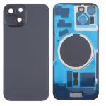 SPAREWARE® Replacement Back panel Back Glass Body Panel For iPhone 15 -Black (WITH MAGSAFE MAGNET & ALL LOGO)