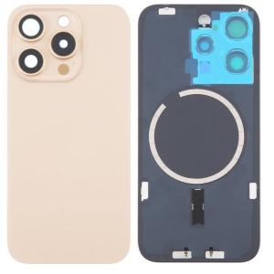 SPAREWARE® Replacement Back panel Back Glass Body Panel For iPhone 16 Pro -Gold (WITH MAGSAFE MAGNET & ALL LOGO)
