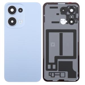 SPAREWARE® Back Panel Back Door Panel Body Cover For Oppo Reno 13 -Blue (ORIGINAL WITH CAMERA LENS HEAT GASKET ALL LOGO)