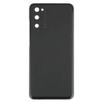 SPAREWARE® Battery Cover Back Door Body Panel For Samsung Galaxy S20 -Black (WITH CAMERA LENS)