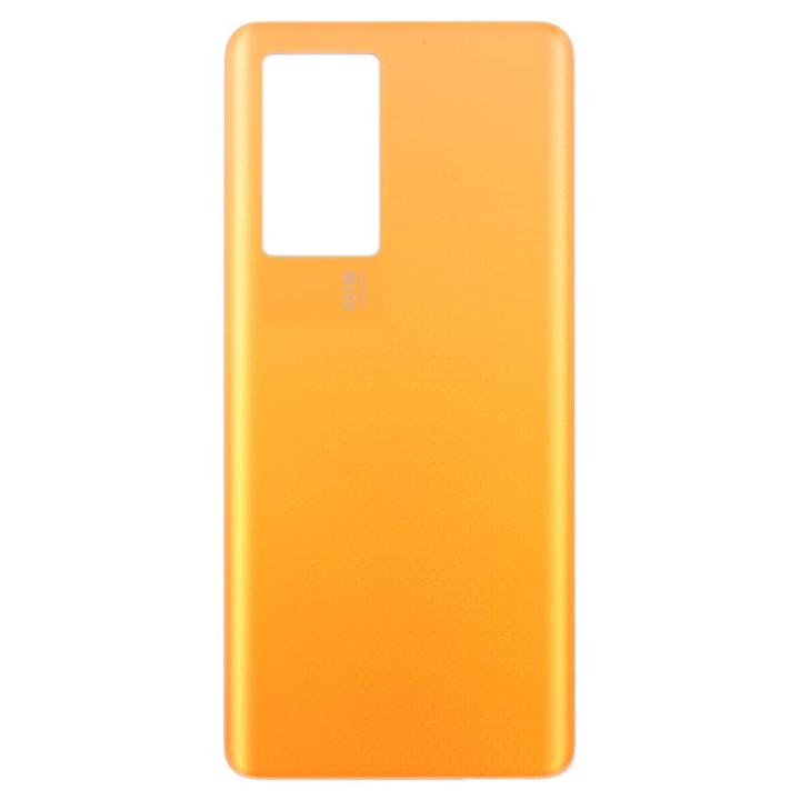 SPAREWARE® Back Door Panel Body Back Panel For Vivo iQoo Neo 5 -Orange (WITH ALL LOGO)