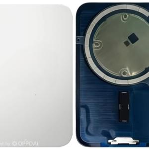 SPAREWARE® Replacement Back panel Back Glass Body Panel For iPhone 17 Pro Max -Silver (WITH MAGSAFE MAGNET & ALL LOGO)