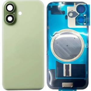 SPAREWARE® Replacement Back panel Back Glass Body Panel For iPhone 17 -Green (WITH MAGSAFE MAGNET & ALL LOGO)