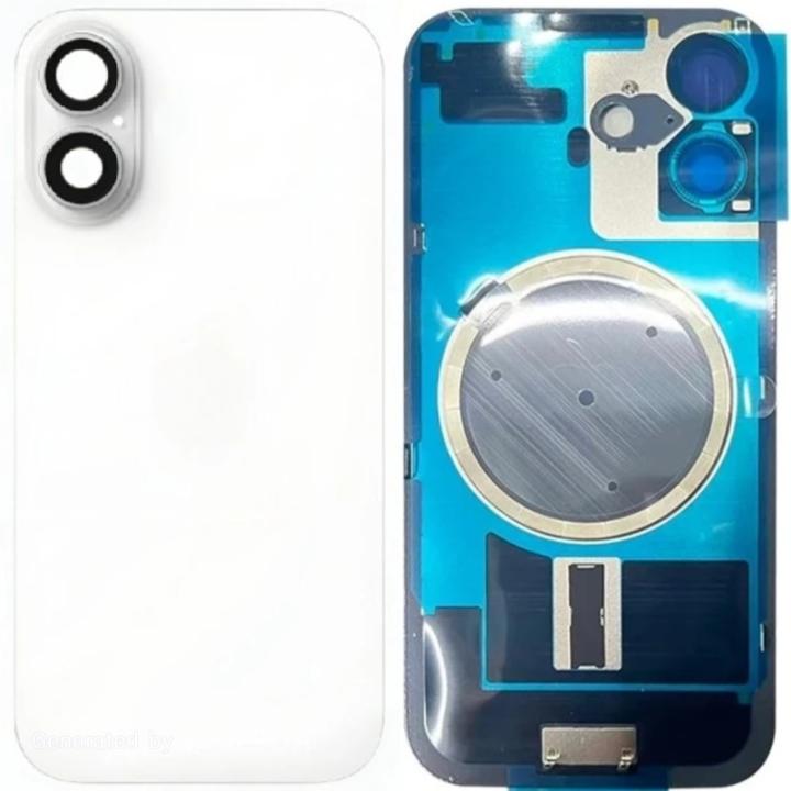 SPAREWARE® Replacement Back panel Back Glass Body Panel For iPhone 17 -White (WITH MAGSAFE MAGNET & ALL LOGO)