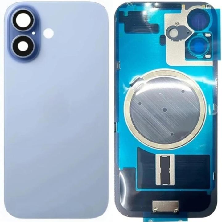 SPAREWARE® Replacement Back panel Back Glass Body Panel For iPhone 17 -Blue (WITH MAGSAFE MAGNET & ALL LOGO)