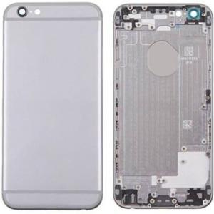 SPAREWARE® Replacement Back panel Back Body Panel For iPhone 6 Plus -Silver (WITH ALL LOGO)