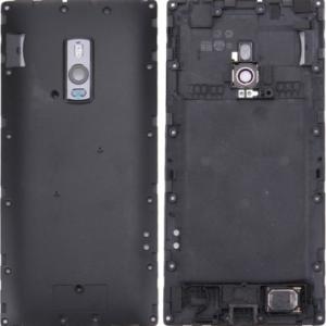 SPAREWARE® Battery Cover Back Door Panel Body For Oneplus 2 -Black (MIDDLE RING ONLY)
