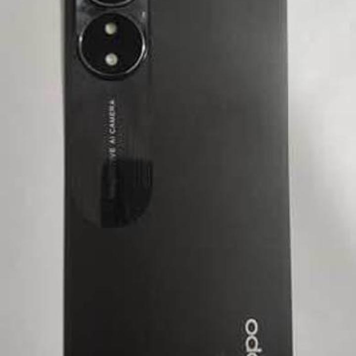 SPAREWARE® Back Panel Back Door Panel Body Cover For Oppo A58 4G -Black(ORIGINAL WITH CAMERA LENS & LOGO)