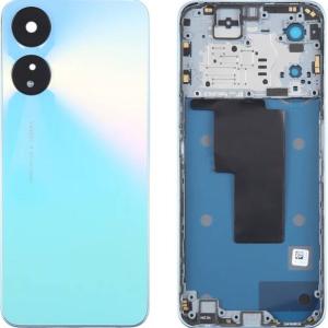 SPAREWARE® Back Panel Back Door Panel Body Cover For Oppo A58 5G -Blue(MIDDLE RING BACK SIDE BUTTON CAMERA LENS OR LOGO)