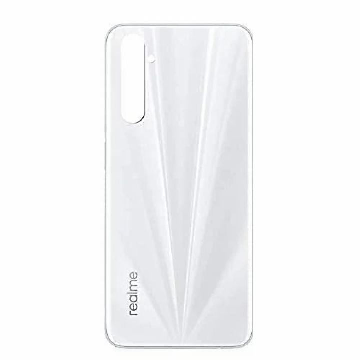 SPAREWARE® Back Panel Back Door Panel Body Cover For Realme 6i -White (WITH ALL LOGO)