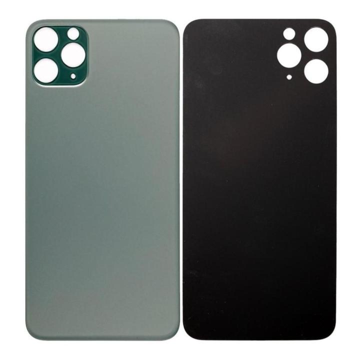 SPAREWARE® Replacement Back panel Back Glass Body Panel For iPhone 11 Pro Max -Green (WITH ALL LOGO)