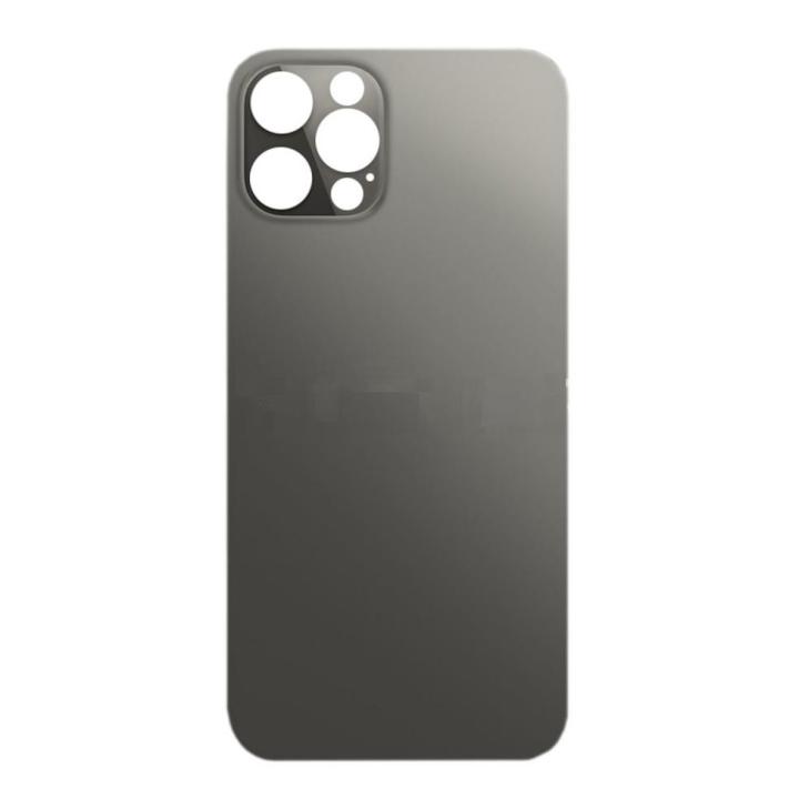 SPAREWARE® Replacement Back panel Back Glass Body Panel For iPhone 12 Pro Max -Black (WITH ALL LOGO)