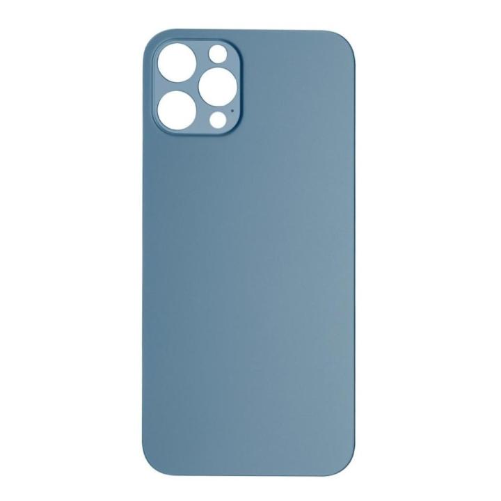 SPAREWARE® Replacement Back panel Back Glass Body Panel For iPhone 12 Pro Max -Blue (WITH ALL LOGO)
