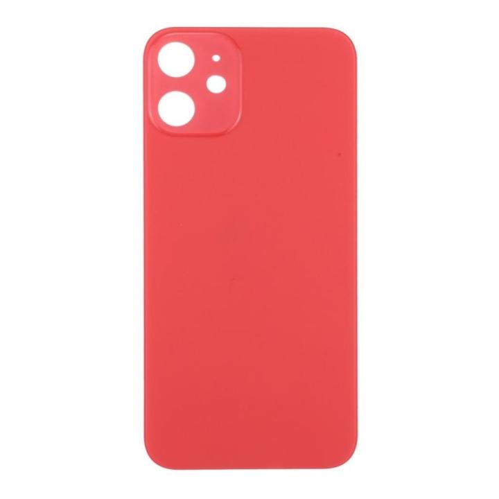 SPAREWARE® Replacement Back panel Back Glass Body Panel For iPhone 12 Mini -Red (WITH ALL LOGO)