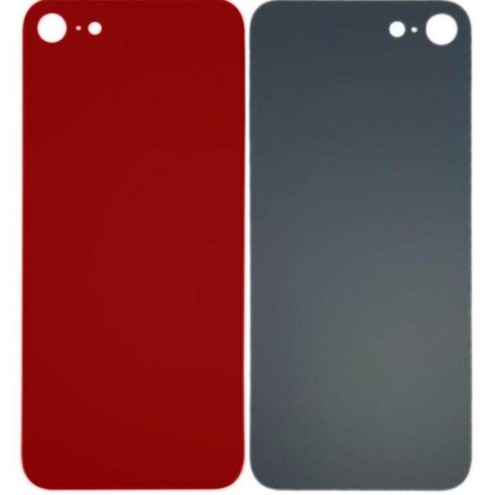 SPAREWARE® Replacement Back panel Back Glass Body Panel For iPhone 8 -Red (WITH ALL LOGO)