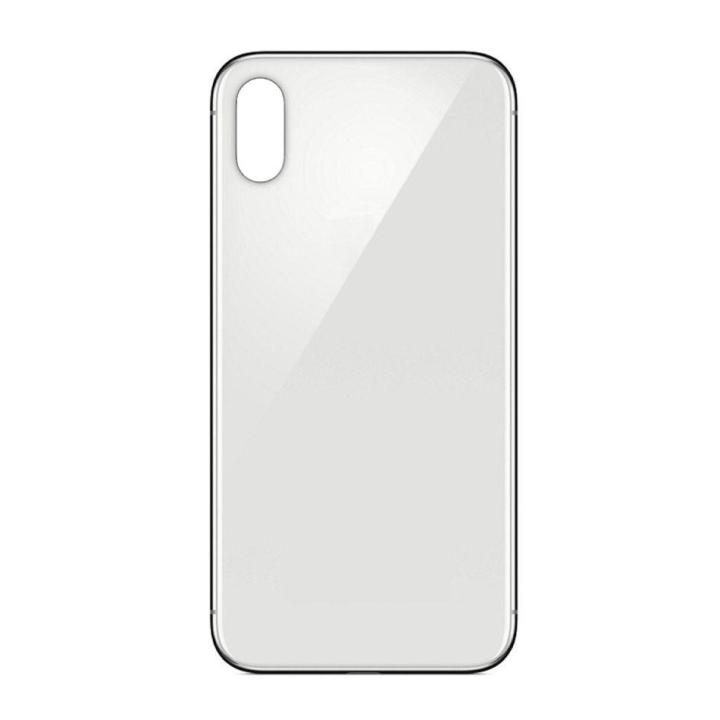 SPAREWARE® Replacement Back panel Back Glass Body Panel For iPhone X -White (WITH ALL LOGO)