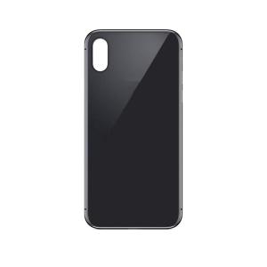 SPAREWARE® Replacement Back panel Back Glass Body Panel For iPhone X -Black (WITH ALL LOGO)