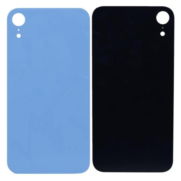 SPAREWARE® Replacement Back panel Back Glass Body Panel For iPhone XR -Blue (WITH ALL LOGO)