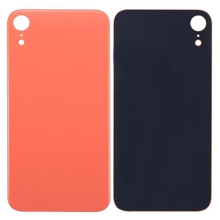 SPAREWARE® Replacement Back panel Back Glass Body Panel For iPhone XR -Orange (WITH ALL LOGO)