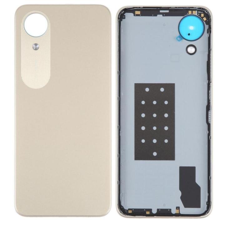 SPAREWARE® Back Panel Back Door Panel Body Cover For Oppo A17k -Gold (WITH ALL LOGO)