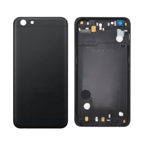 SPAREWARE® Back Panel Back Door Panel Body Cover For Oppo F3 -Black (WITH LOGO & BUTTON)