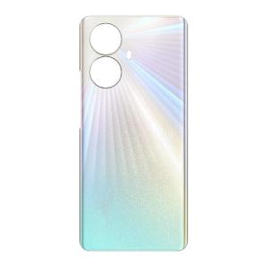 SPAREWARE® Back Panel Back Door Panel Body Cover For Realme 10 Pro Plus -Silver (WITH ALL LOGO)