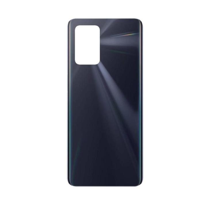 SPAREWARE® Back Panel Back Door Panel Body Cover For Realme 8 5G -Black (WITH ALL LOGO)