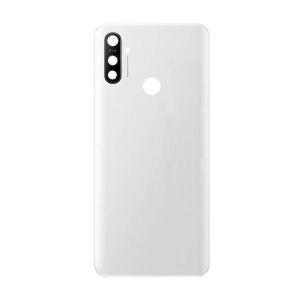 SPAREWARE® Back Panel Back Door Panel Body Cover For Realme Narzo 10A -White (WITH ALL LOGO)