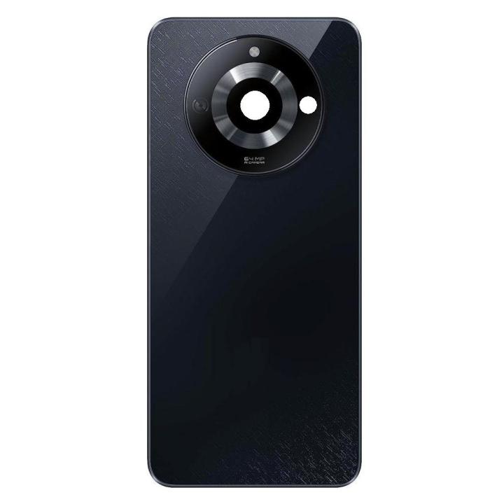 SPAREWARE® Back Panel Back Door Panel Body Cover For Realme Narzo 60 -Black (CAMERA LENS OR WITH ALL LOGO)