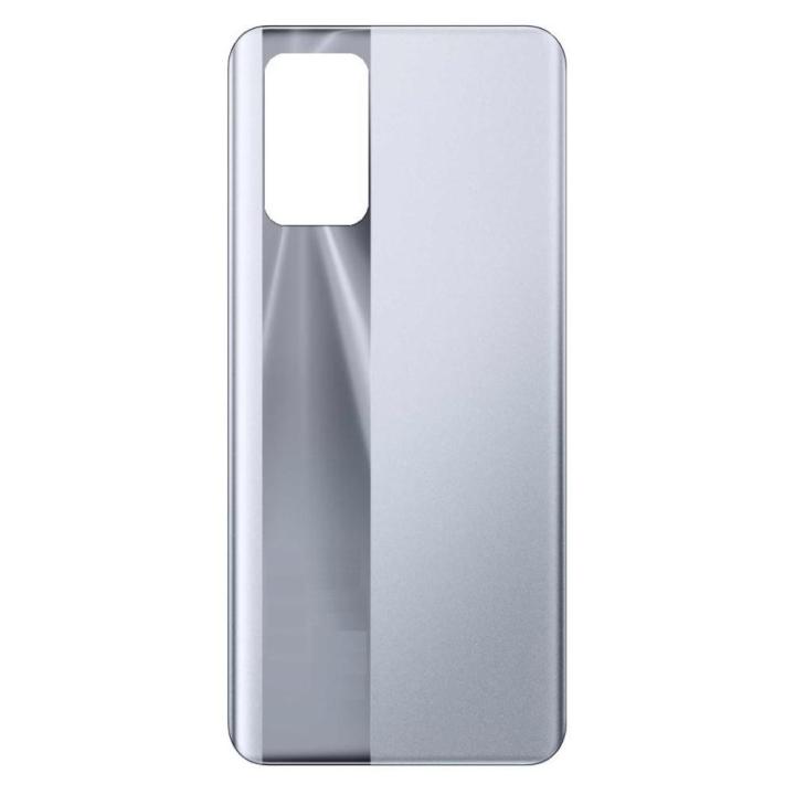 SPAREWARE® Back Panel Back Door Panel Body Cover For Realme X7 Max -Silver (WITH ALL LOGO)