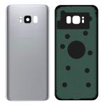 SPAREWARE® Battery Cover Back Door Body Panel For Samsung Galaxy S8 -Silver (WITH CAMERA LENS)