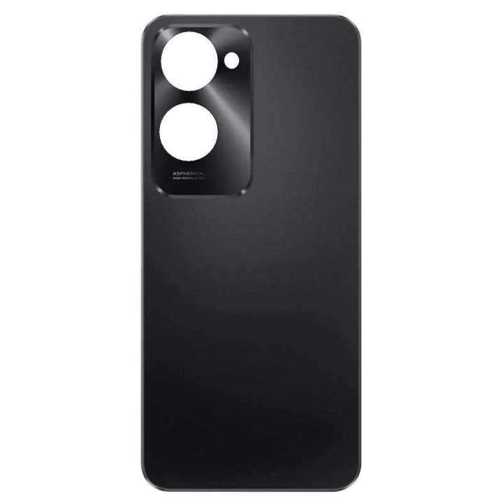 SPAREWARE® Back Door Panel Body Back Panel For Vivo T3 Lite -Black (WITH ALL LOGO)