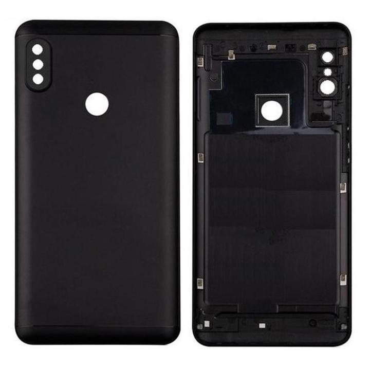 SPAREWARE® Back Panel Body Cover For Mi Redmi Note 5 Pro -Black (WITH ALL LOGO)