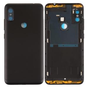 SPAREWARE® Back Panel Body Cover For Mi Redmi Note 6 Pro -Black (WITH ALL LOGO BUTTON OR LENS)