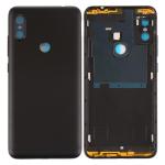 SPAREWARE® Back Panel Body Cover For Mi Redmi Note 6 Pro -Black (WITH ALL LOGO BUTTON OR LENS)