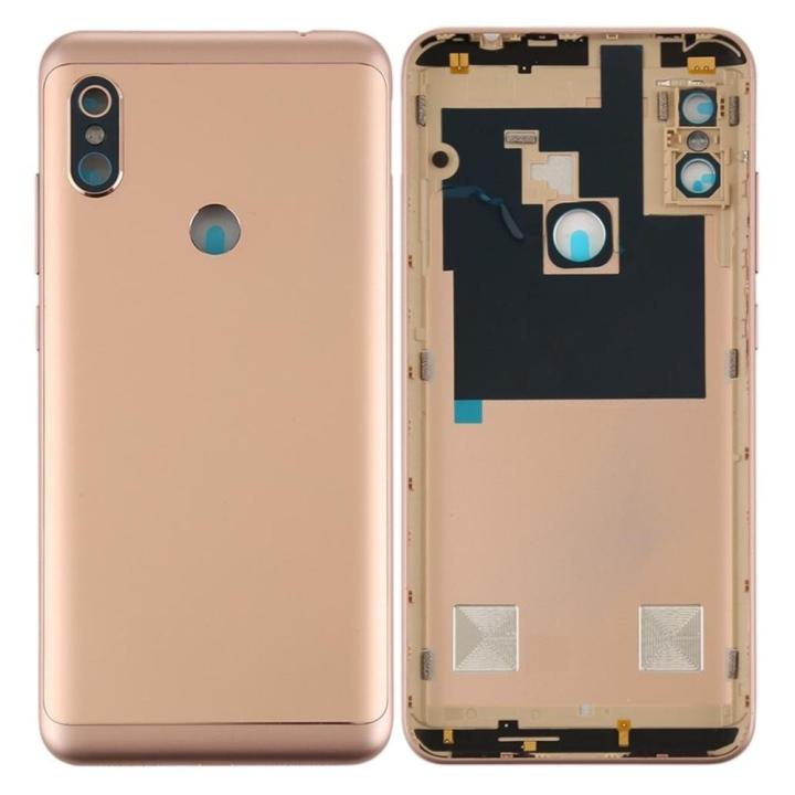 SPAREWARE® Back Panel Body Cover For Mi Redmi Note 6 Pro -Gold (WITH ALL LOGO BUTTON OR LENS)