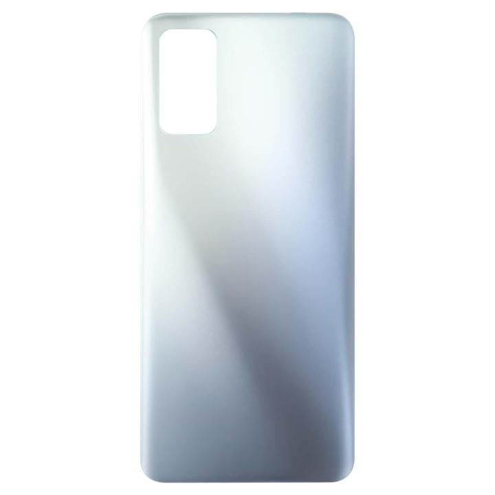 SPAREWARE® Back Panel Back Door Panel Body Cover For Realme X7 -Silver (WITH ALL LOGO)
