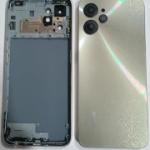 SPAREWARE® Back Panel Back Door Panel Body Cover For Realme 10 -Gold (MIDDLE RING BACK PANEL WITH ALL LOGO)