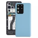 SPAREWARE® Battery Cover Back Door Body Panel For Samsung Galaxy S20 Ultra -Blue (WITH CAMERA LENS)