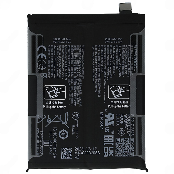 SPAREWARE® Mobile Battery For Oneplus 12R/BLPA33 (ORIGINAL)
