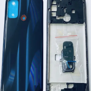 SPAREWARE® Back Panel Back Door Panel Body Cover For Oppo A32 -Black (MIDDLE RING BACK SIDE BUTTON CAMERA LENS OR LOGO)