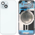 SPAREWARE® Replacement Back panel Back Glass Body Panel For iPhone 15 -Blue (WITH MAGSAFE MAGNET & ALL LOGO)