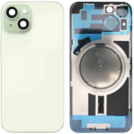 SPAREWARE® Replacement Back panel Back Glass Body Panel For iPhone 15 Plus -Green (WITH MAGSAFE MAGNET & ALL LOGO)