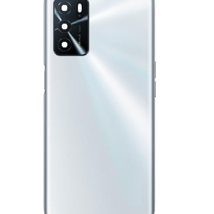 SPAREWARE® Back Panel Back Door Panel Body Cover For Oppo A16 -Silver (MIDDLE RING BACK SIDE BUTTON CAMERA LENS OR LOGO)