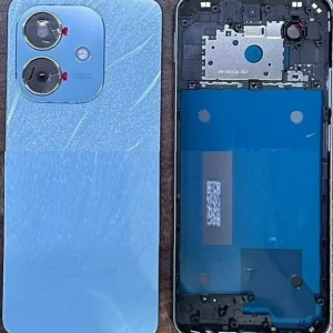 SPAREWARE® Back Panel Back Door Panel Body Cover For Oppo A3X 5G-Blue (MIDDLE RING BACK SIDE BUTTON CAMERA LENS OR LOGO)