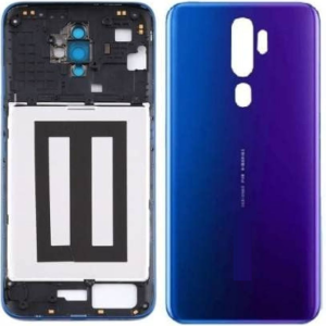 SPAREWARE® Back Panel Back Door Panel Body Cover For Oppo A5 2020 -Blue (MIDDLE RING BACK SIDE BUTTON CAMERA LENS OR LOGO)